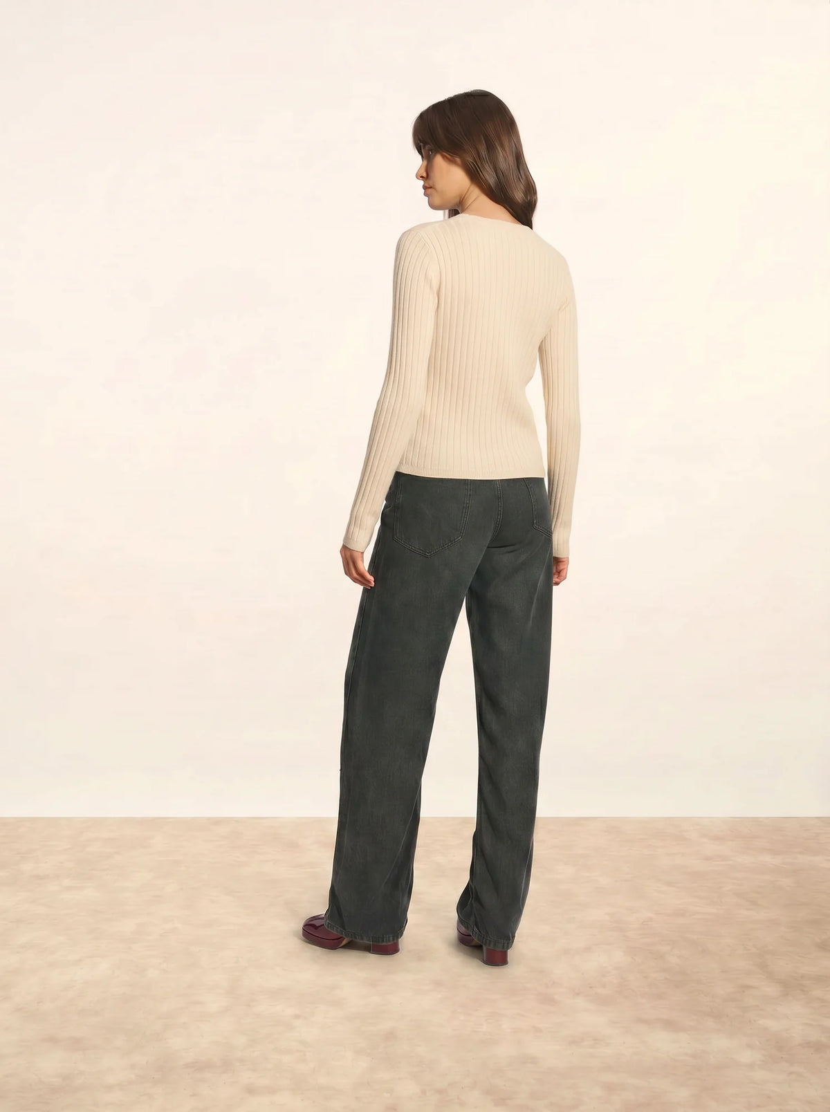 CAMILLE Cardigan V-Neck Snow