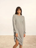 LINA Robe Col Rond Nuage Chiné