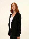 CHLOE Veste Boutonnée Col Tailleur 4 Fils Noir