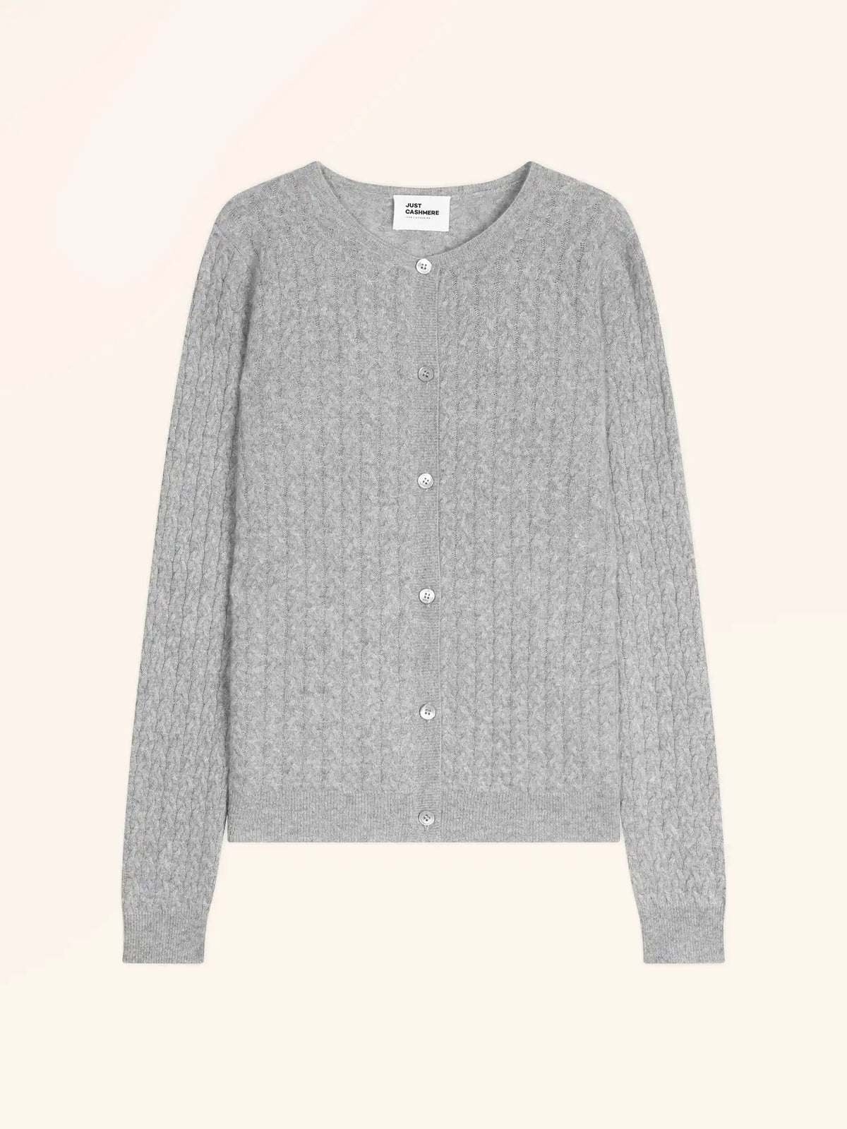 LAURA Cardigan Col Rond Nuage Chiné
