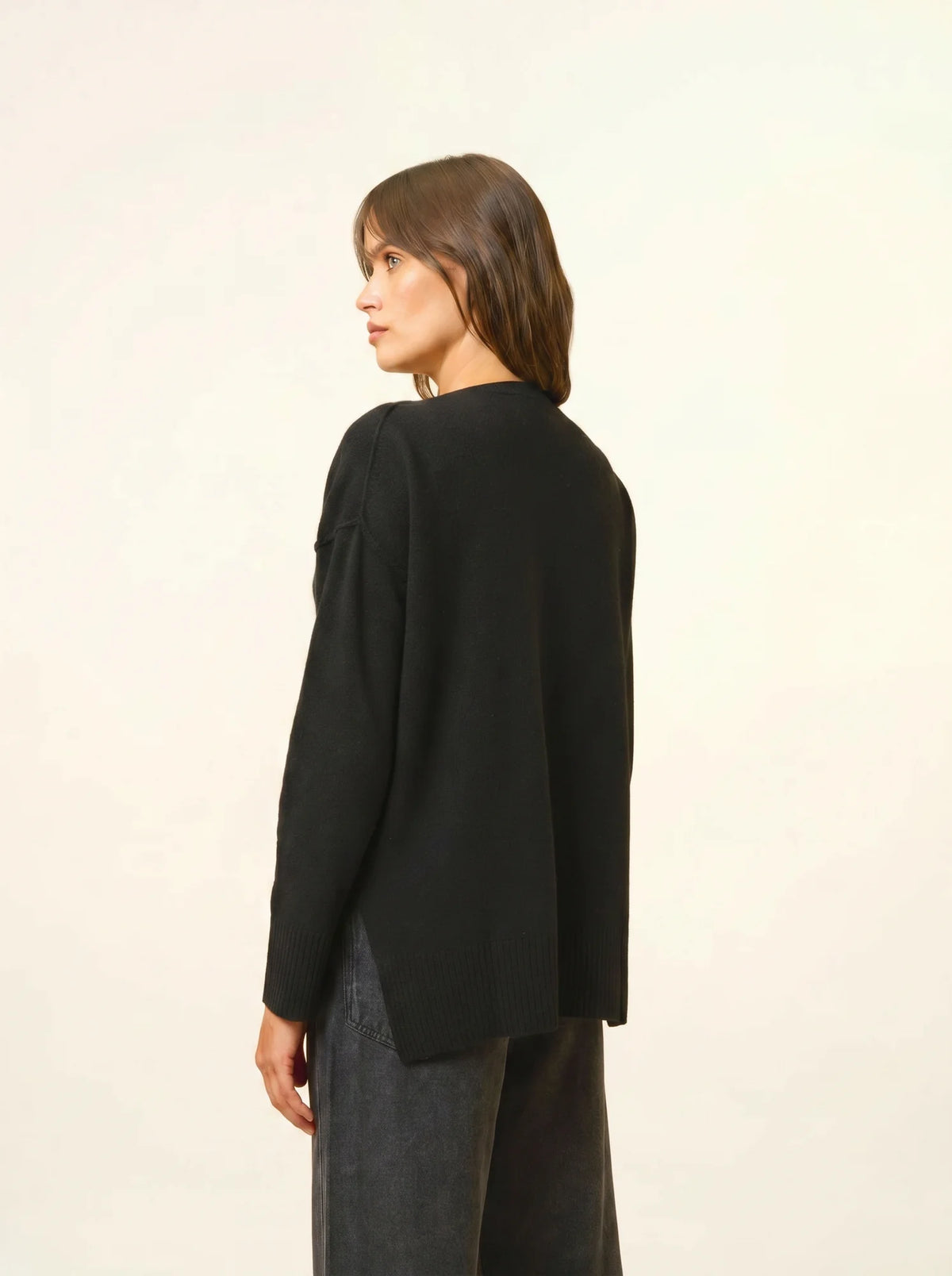 TESS Pullover Rundhalsausschnitt Schwarz