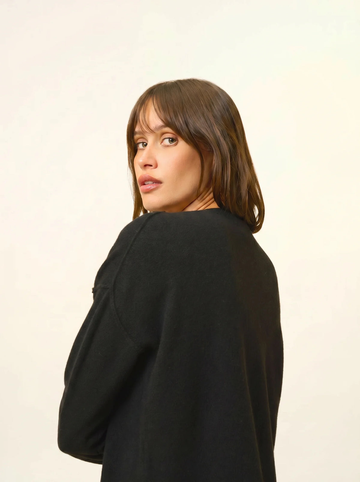TESS Pullover Rundhalsausschnitt Schwarz
