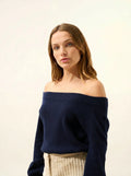 TONY Sweater Boat Neck Navy