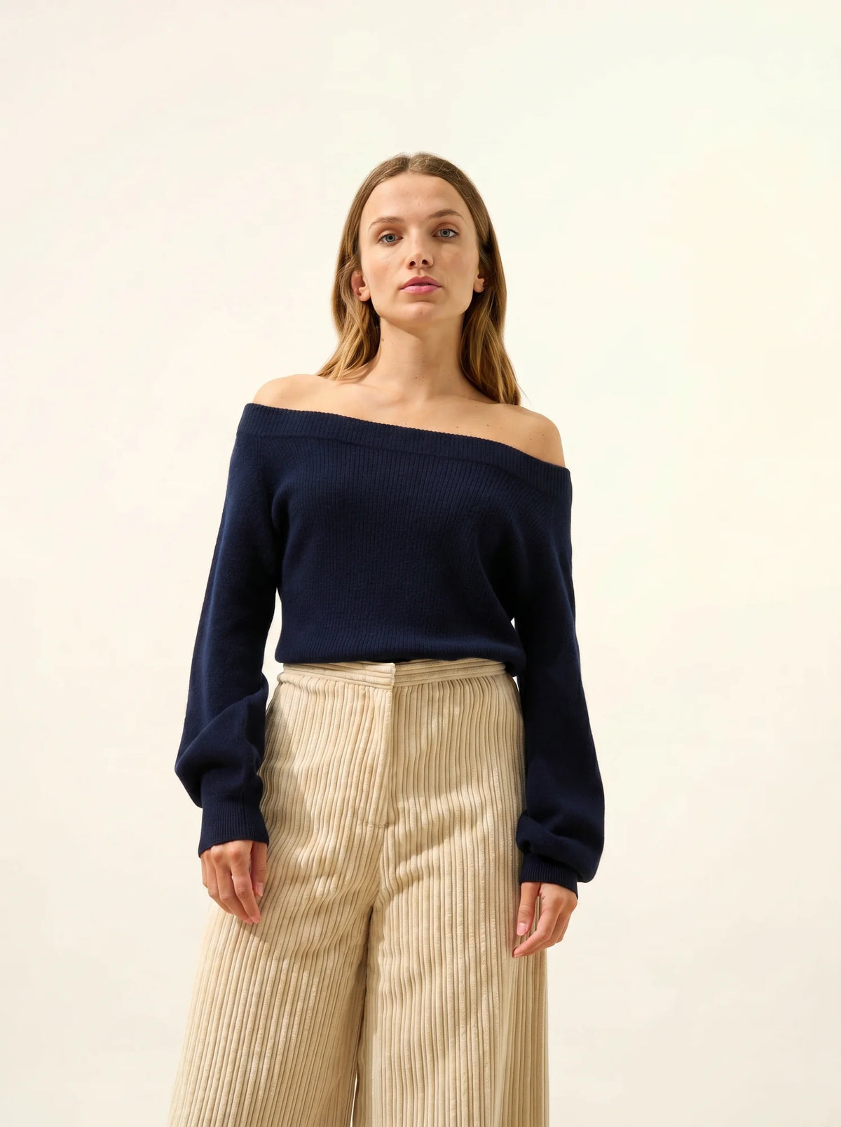 TONY Pull Col Bateau Bleu Marine
