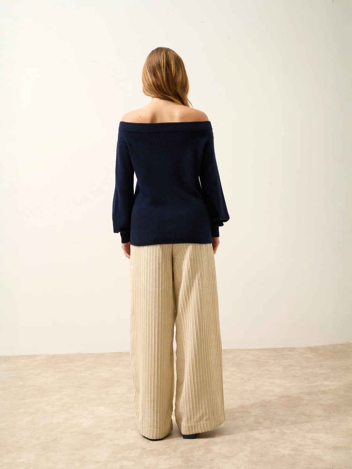 TONY Sweater Boat Neck Navy