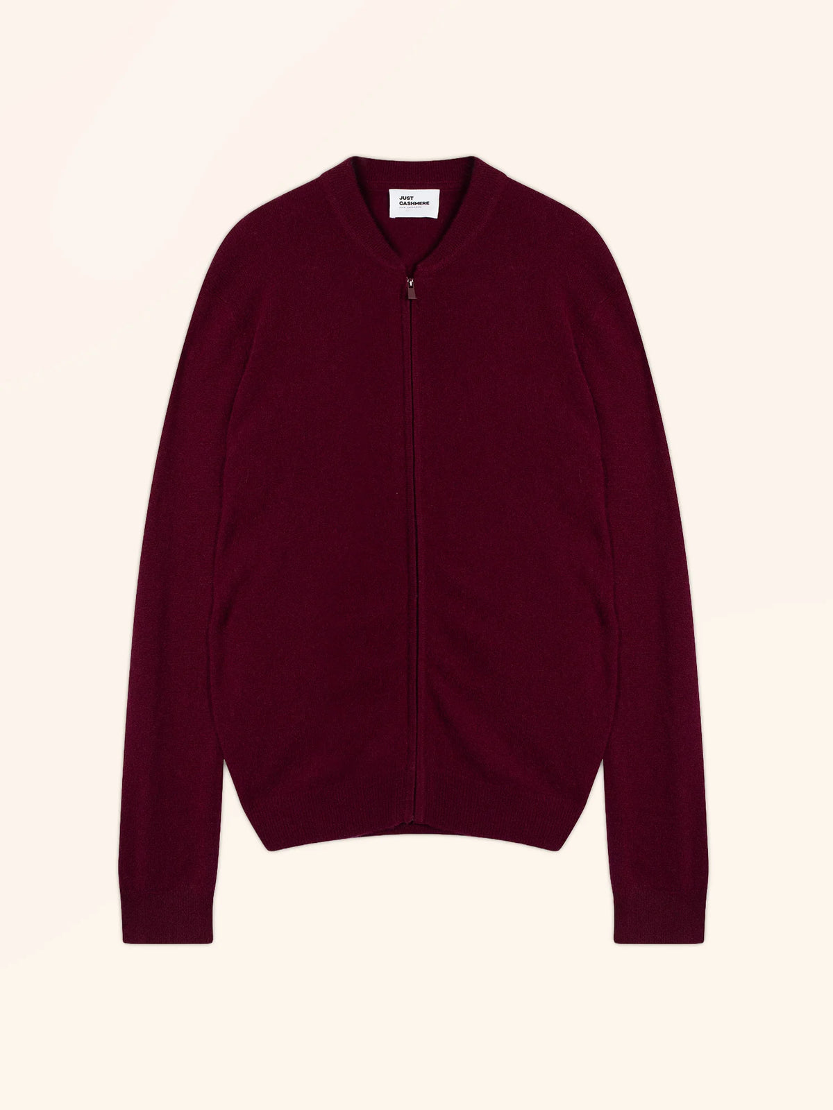 POLNOON Gilet Zippé Col Mao Bordeaux