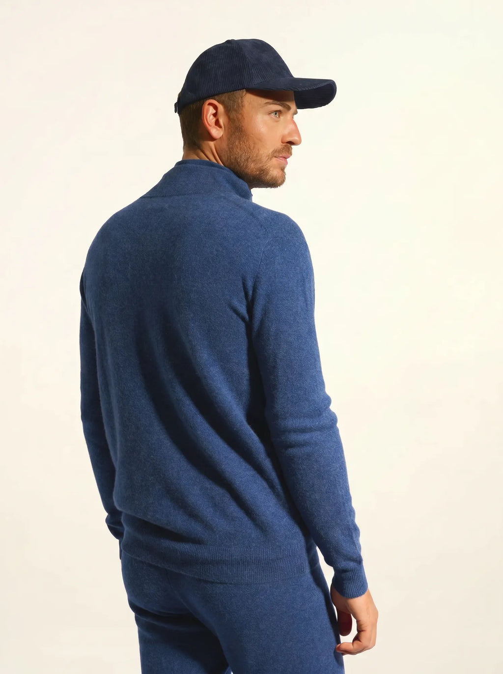 BRADLEY Sweater Trucker Neck Heather Ocean