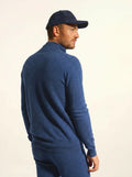 BRADLEY Sweater Trucker Neck Heather Ocean