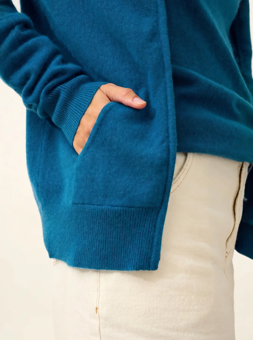 DEBBIE Gilet Zippé Capuche Paon