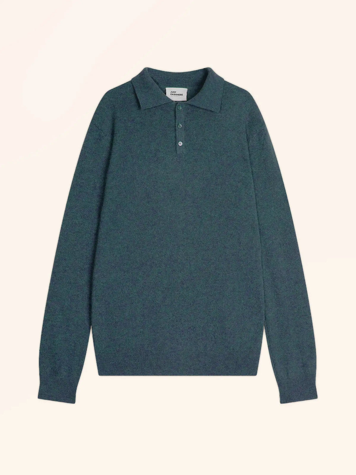 DOUGLAS Polo Manches Longues Vert Canard Chiné