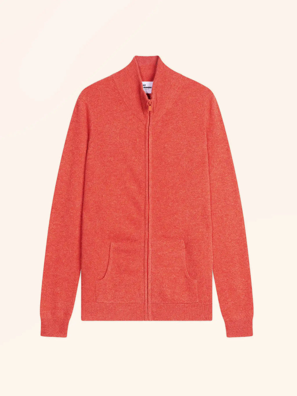 AYR Weste mit Reißverschluss Stehkragen Orange meliert