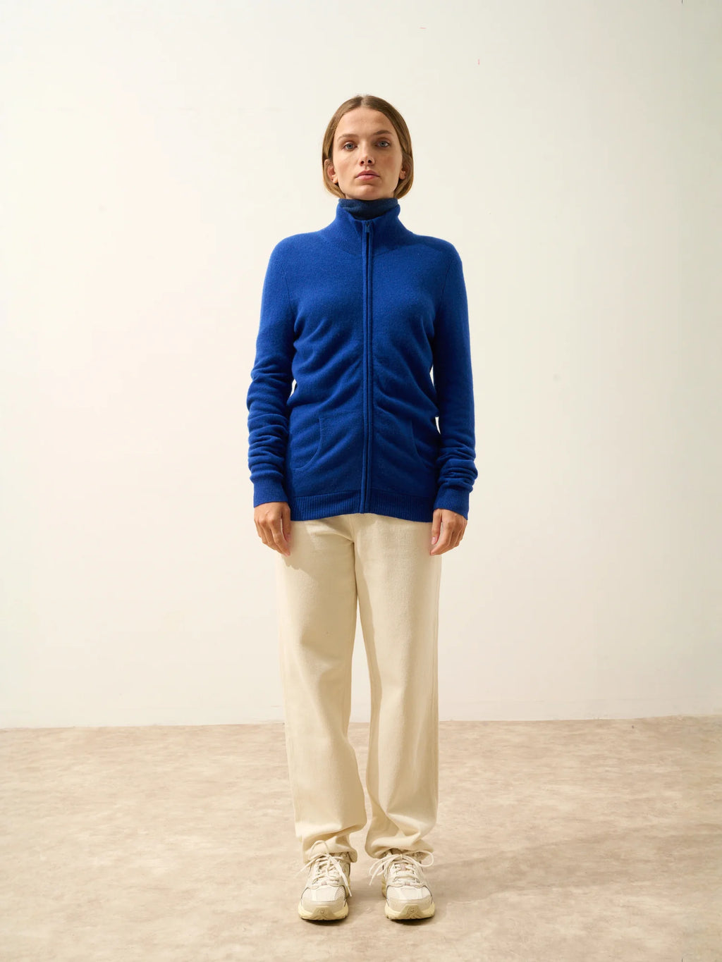 AYR Gilet Zippé Col Montant Outremer