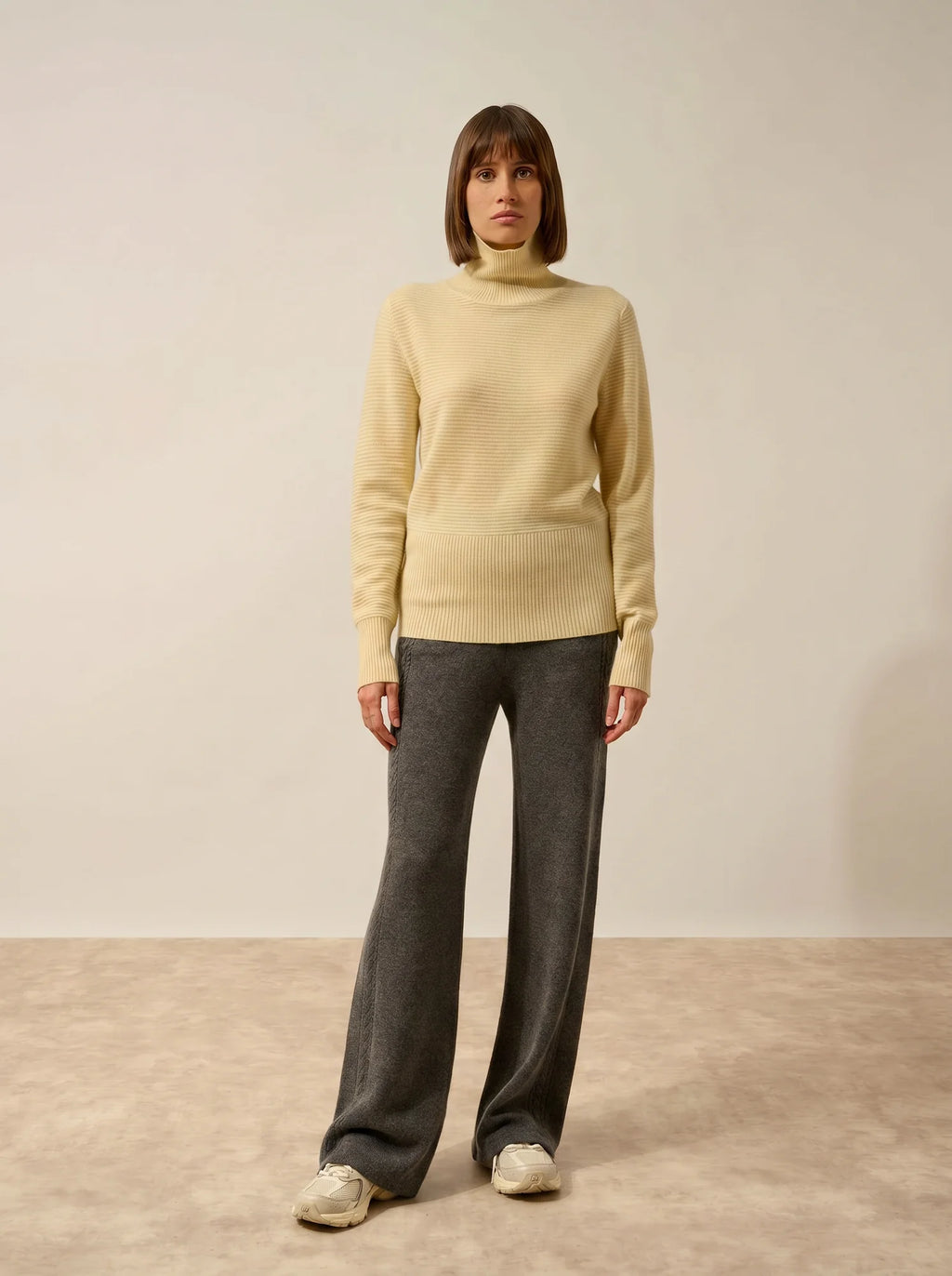 UDNY Pull Col Roulé Limonade