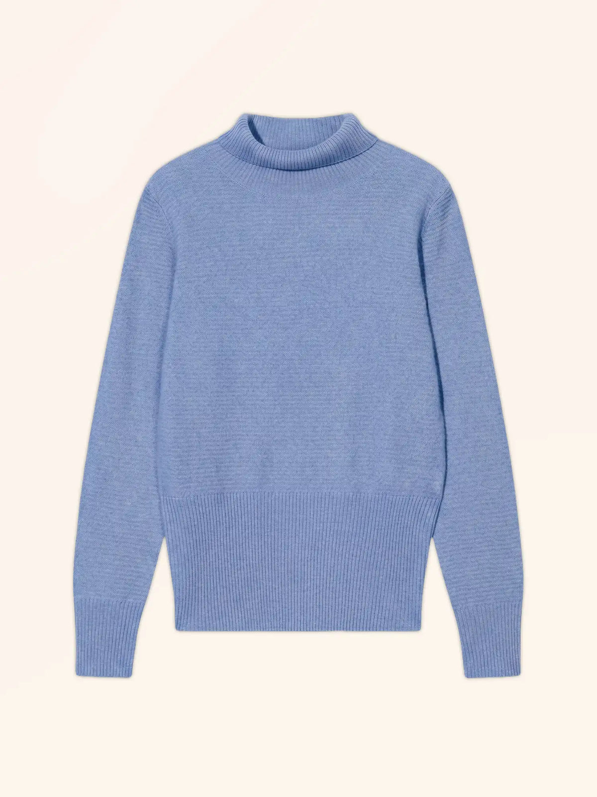 UDNY Pull Col Roulé Ciel