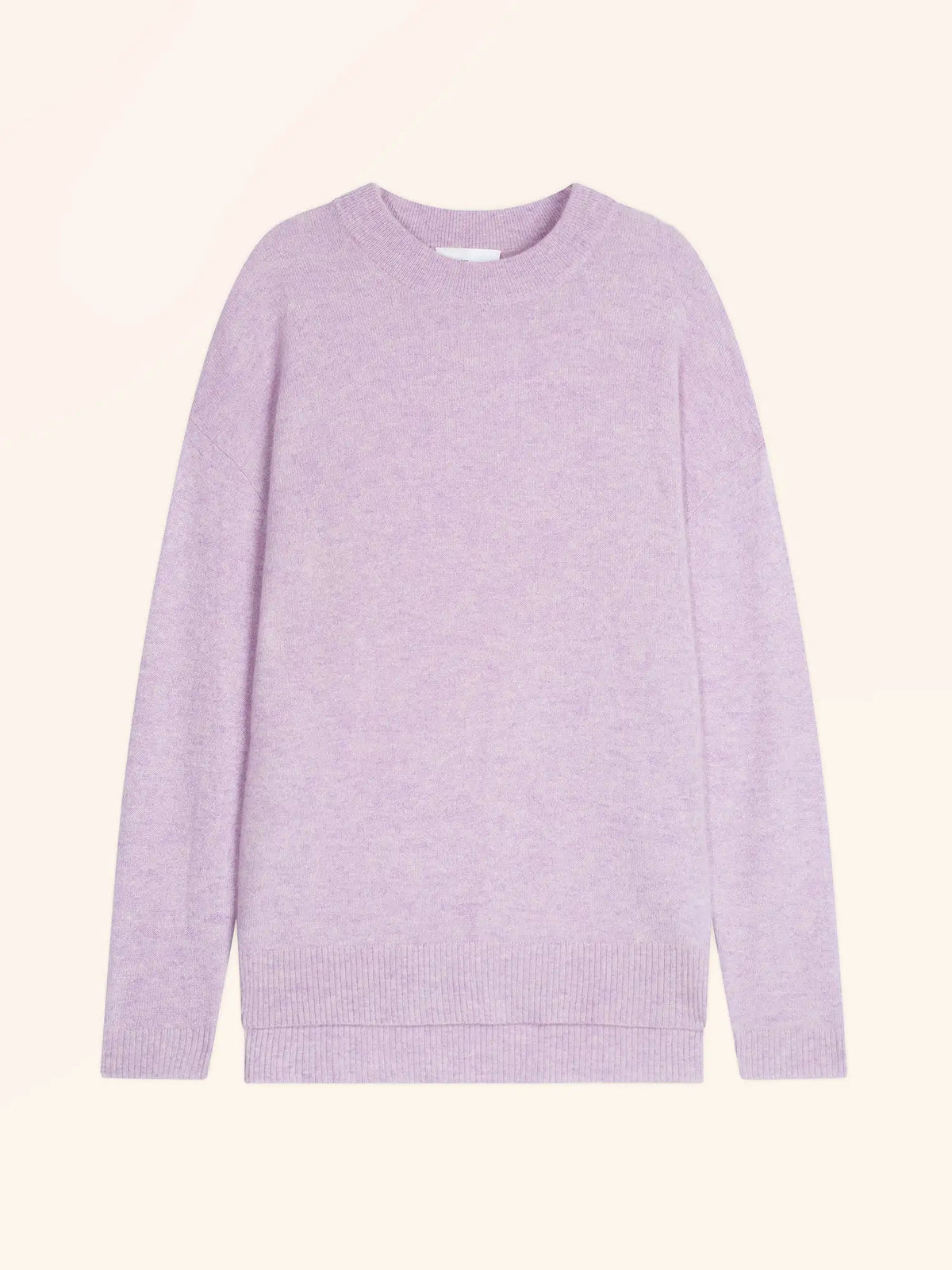 JOSPE Pull Col Rond Mauve Chiné
