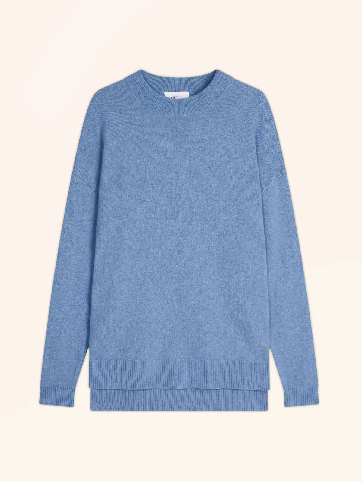 JOSPE Pull Col Rond Ciel