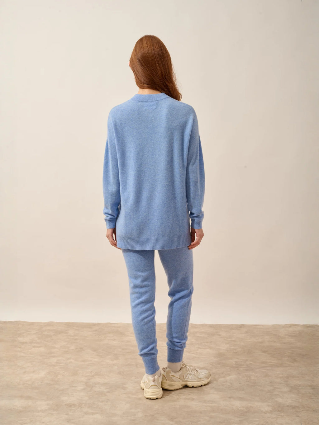 JOSPE Pull Col Rond Ciel