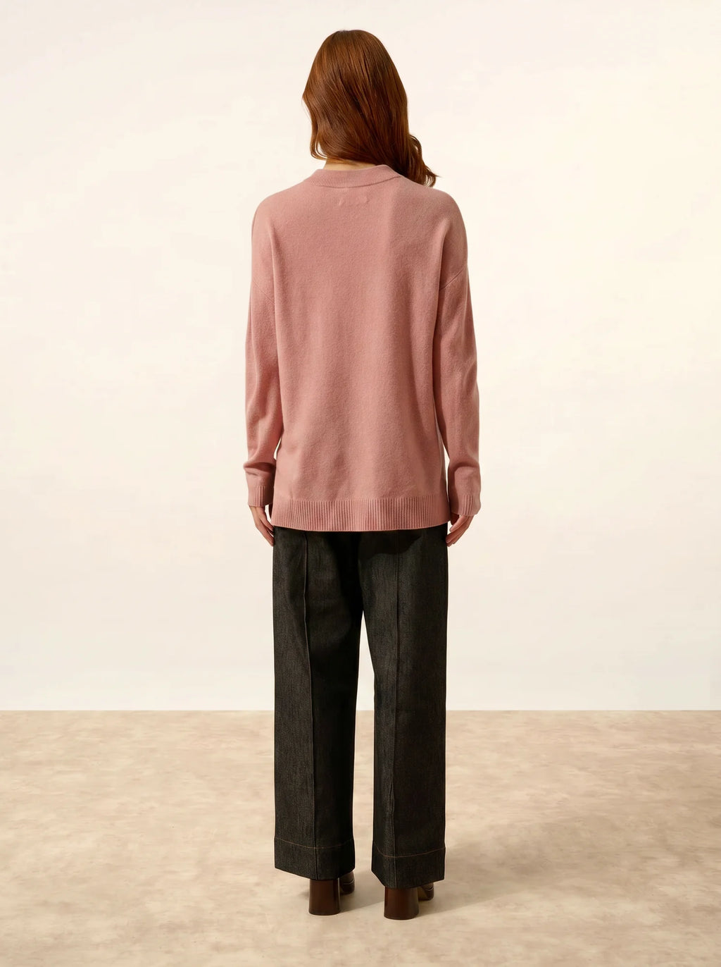 JOSPE Pullover Rundhalsausschnitt Rosenholz