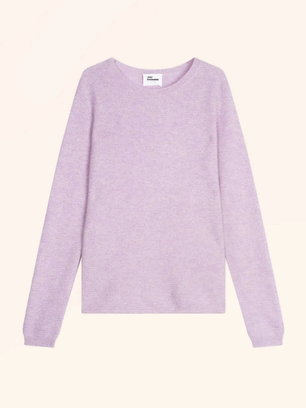 NETHY Pull Col Bateau Mauve Chiné