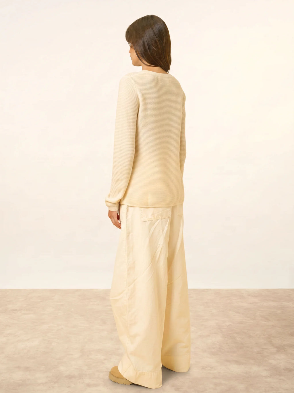 NETHY Pull Col Bateau Ivoire