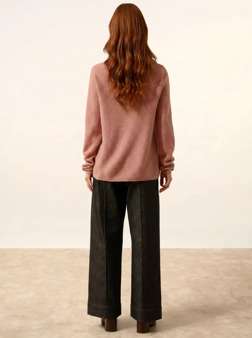 NETHY Pull Col Bateau Bois de Rose
