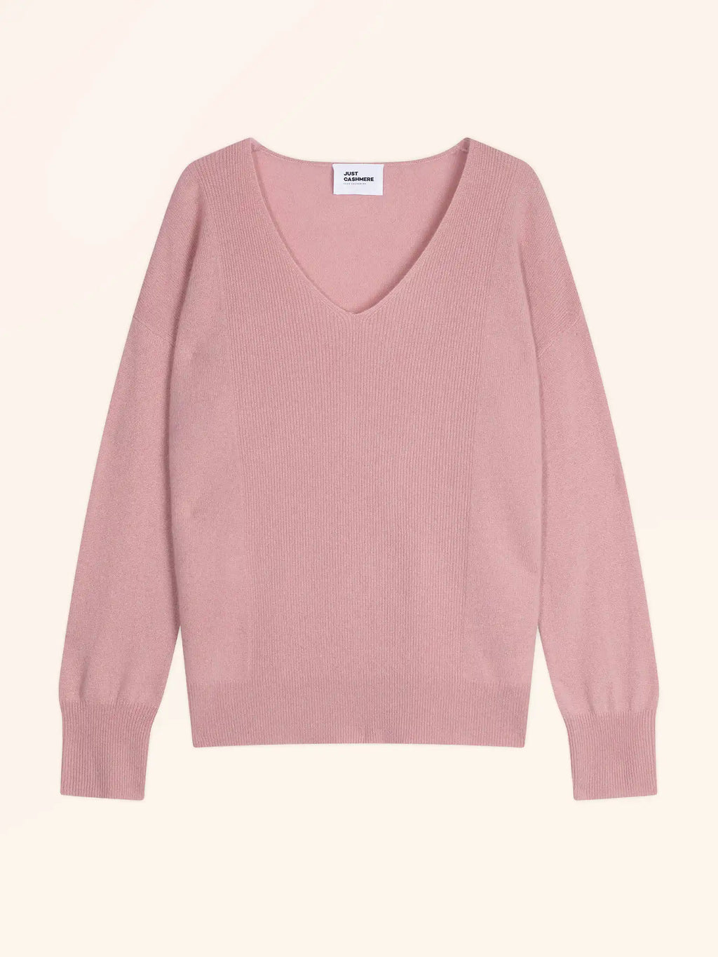 BIRSE Pullover V-Ausschnitt Rosenholz