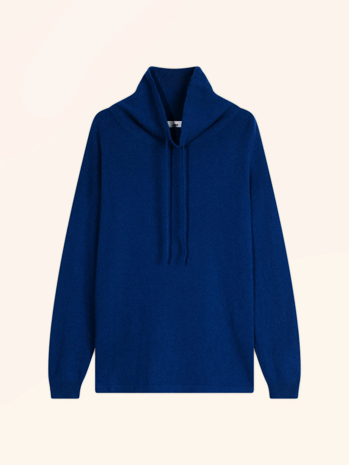 MELROSE Pull Col Montant Cordon Coulissant Fentes Côtés Outremer