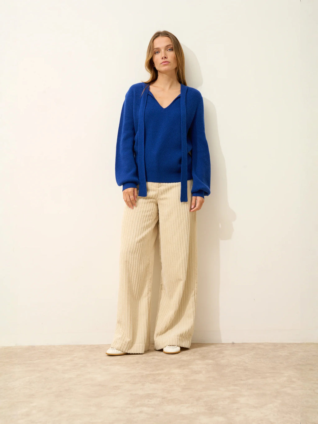NOTY Pull Col Lavallière Outremer