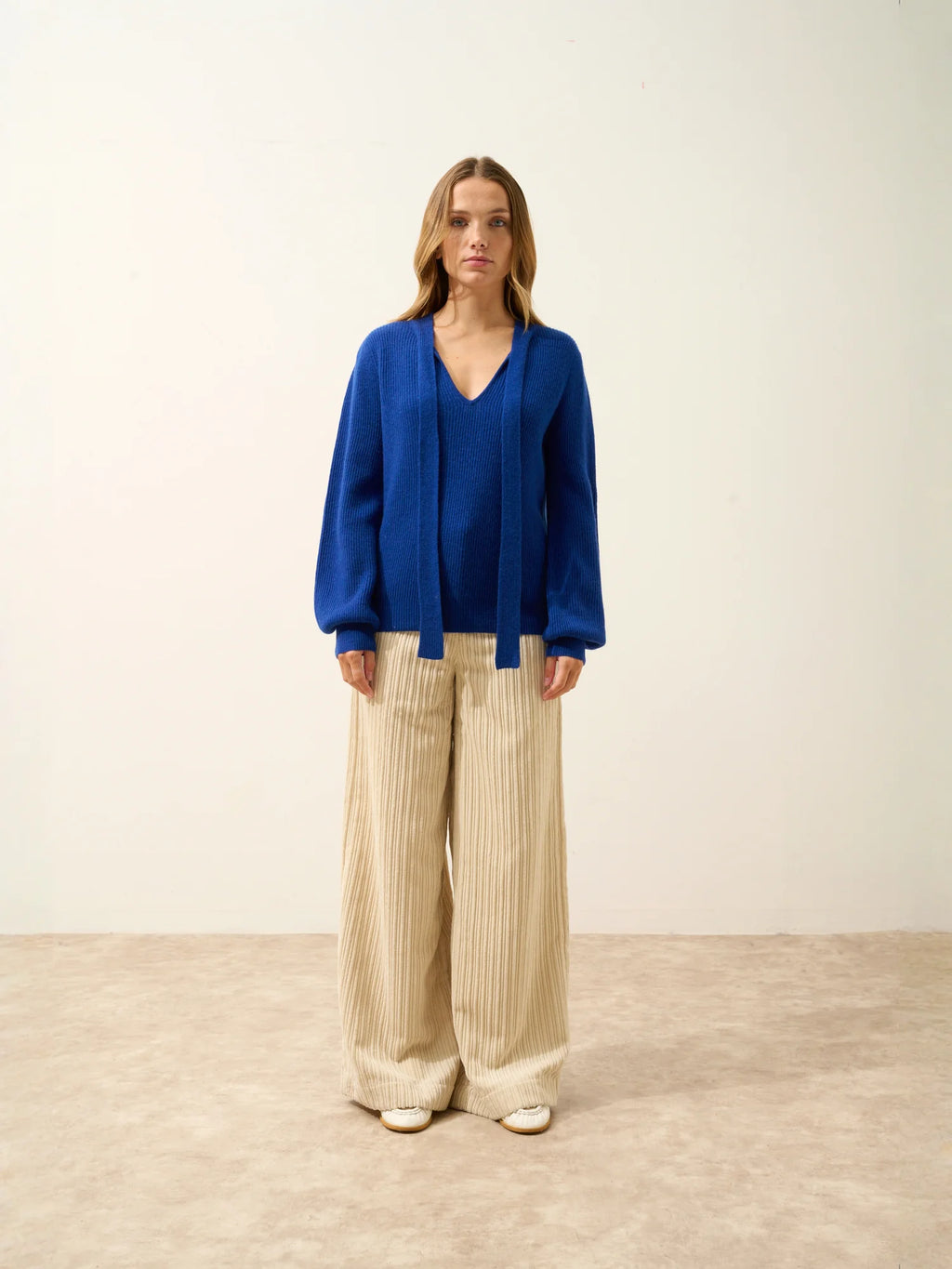 NOTY Pull Col Lavallière Outremer