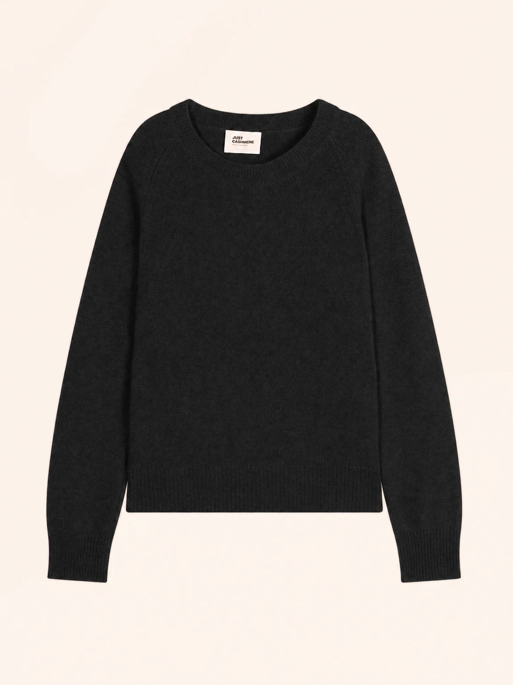 JON Pull Col Rond 4 Fils Noir