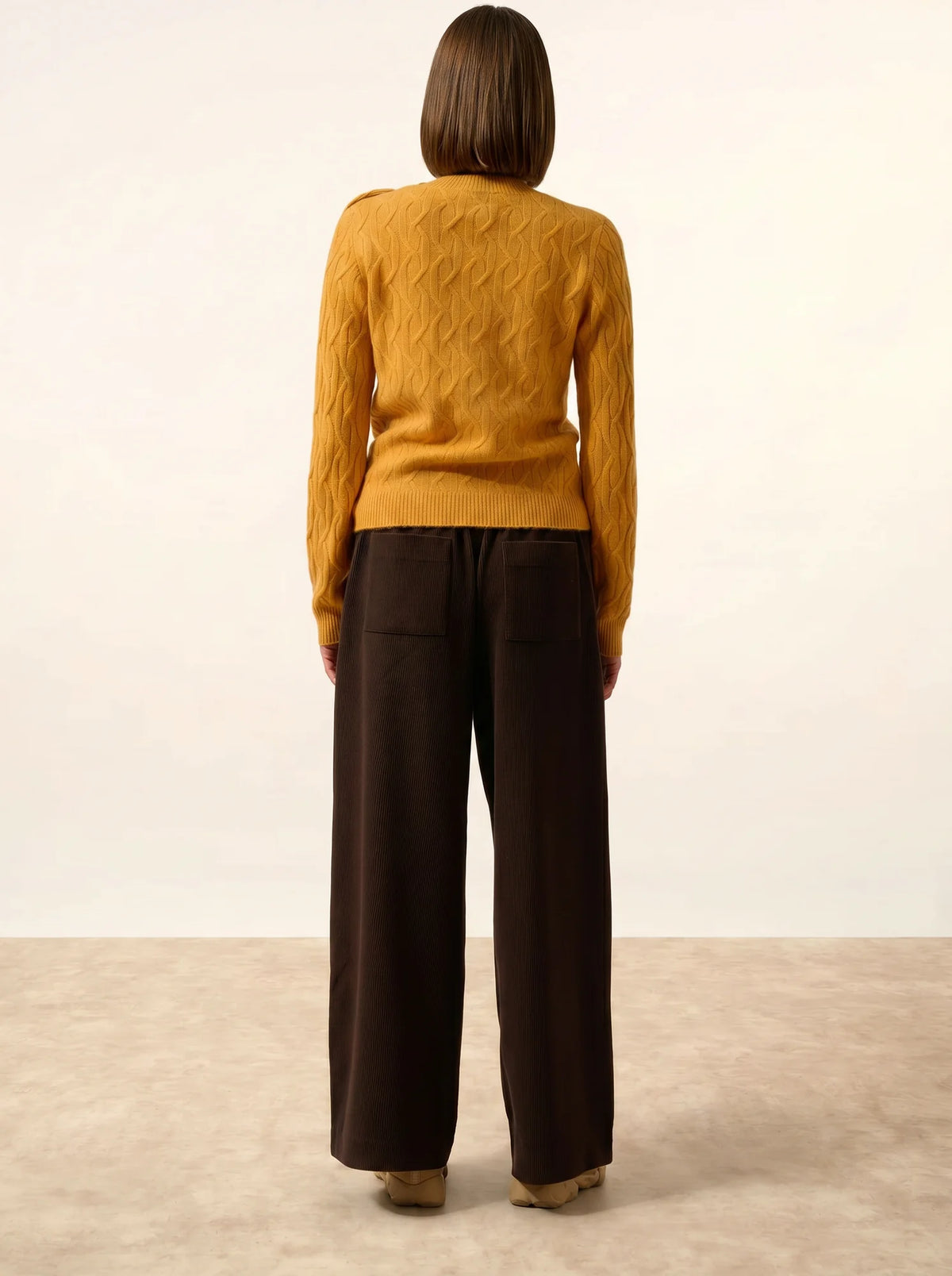 LYND Sweater Crew Neck Sailor 4 Ply Turmeric