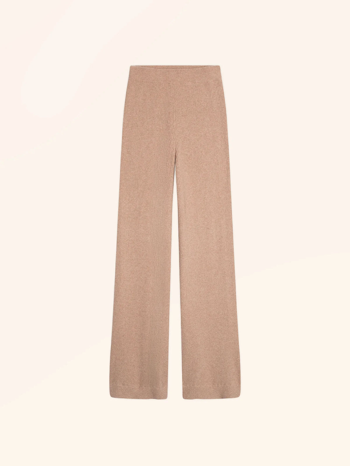 MARGRET Pantalon Évasé Camel Chiné