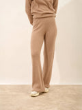 MARGRET Hose Ausgestellt Camel meliert
