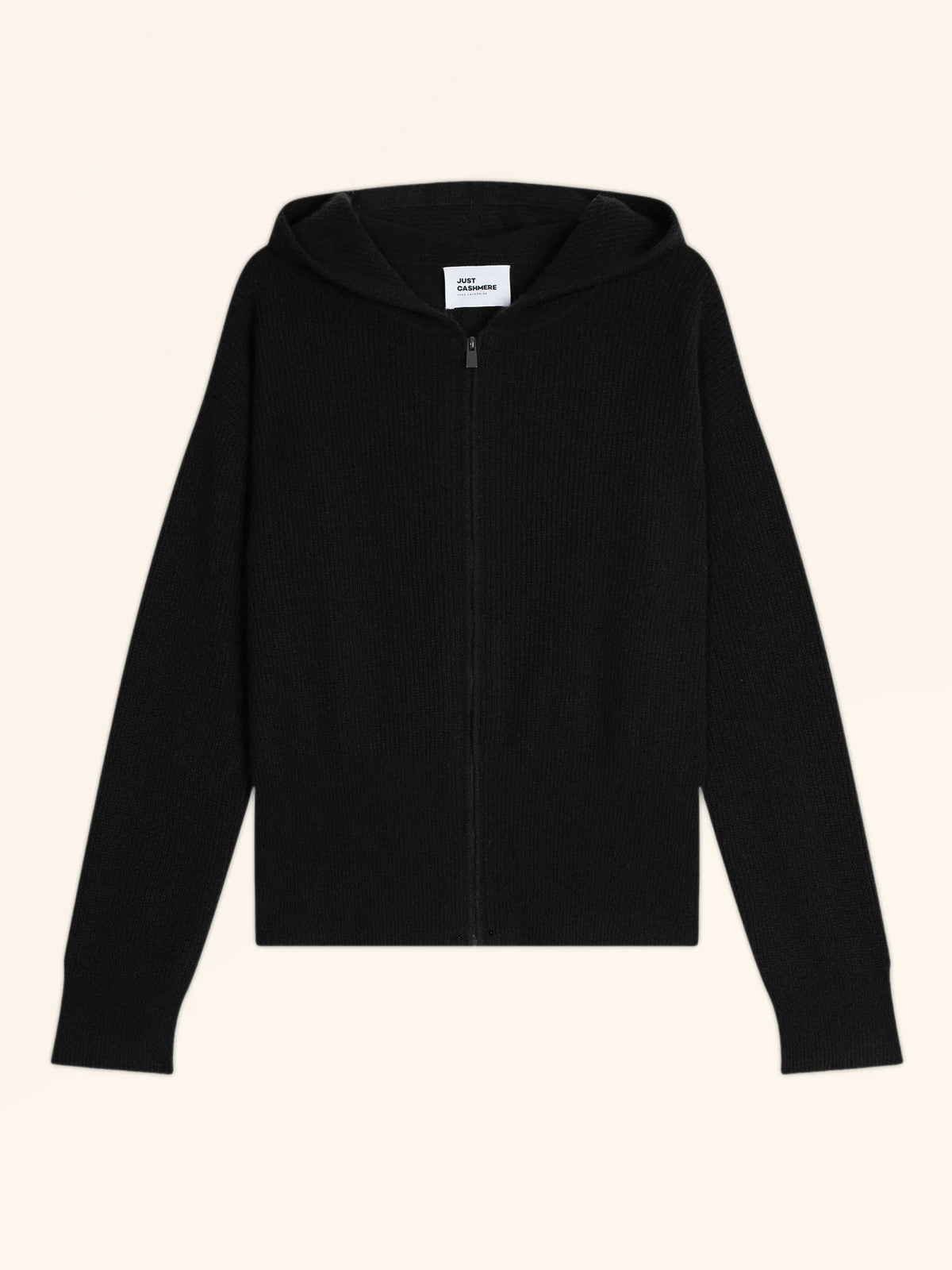HELGA Gilet Zippé Capuche Noir