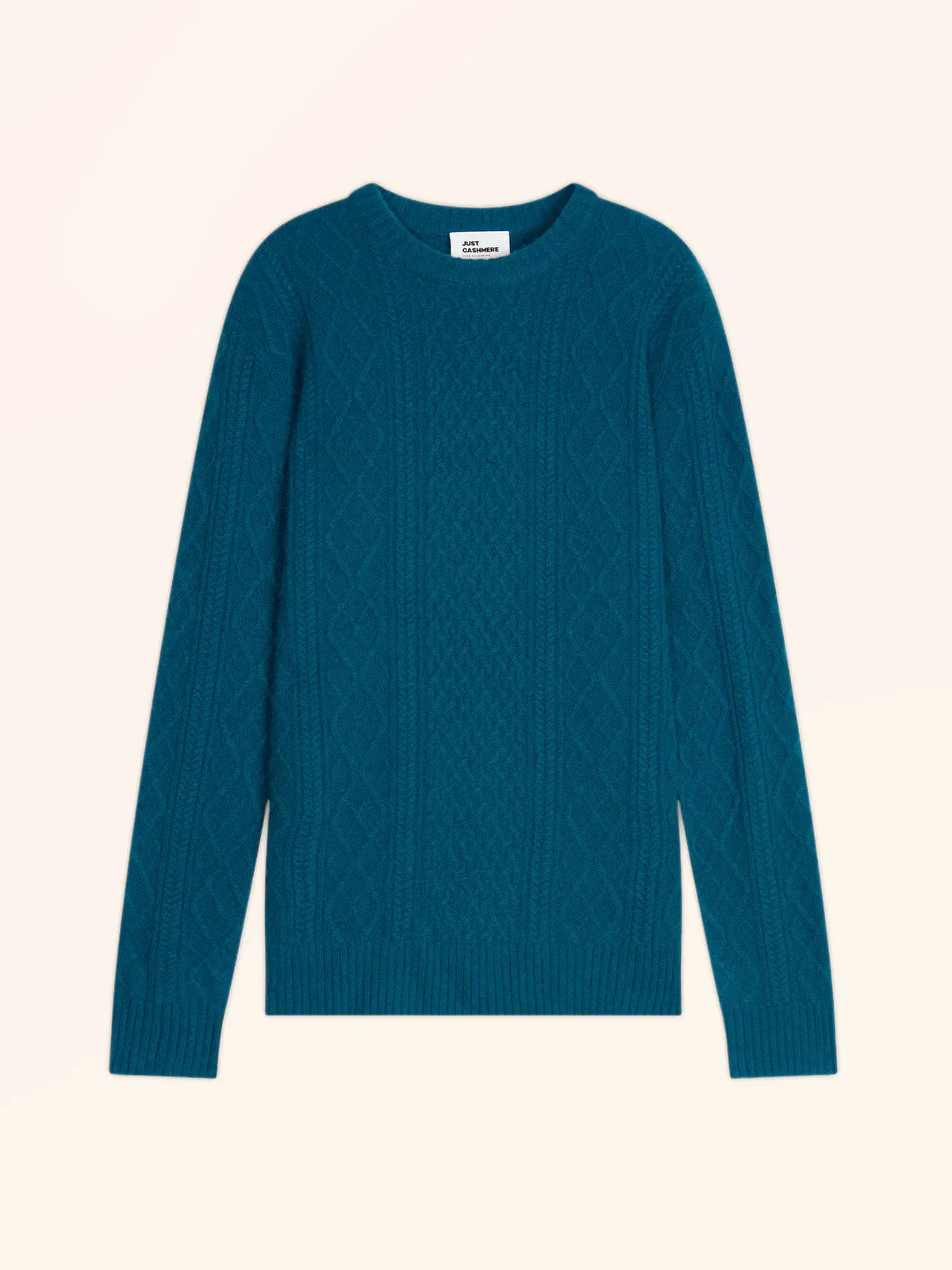 THURID Pullover Rundhalsausschnitt 4-fädig Pfauenblau
