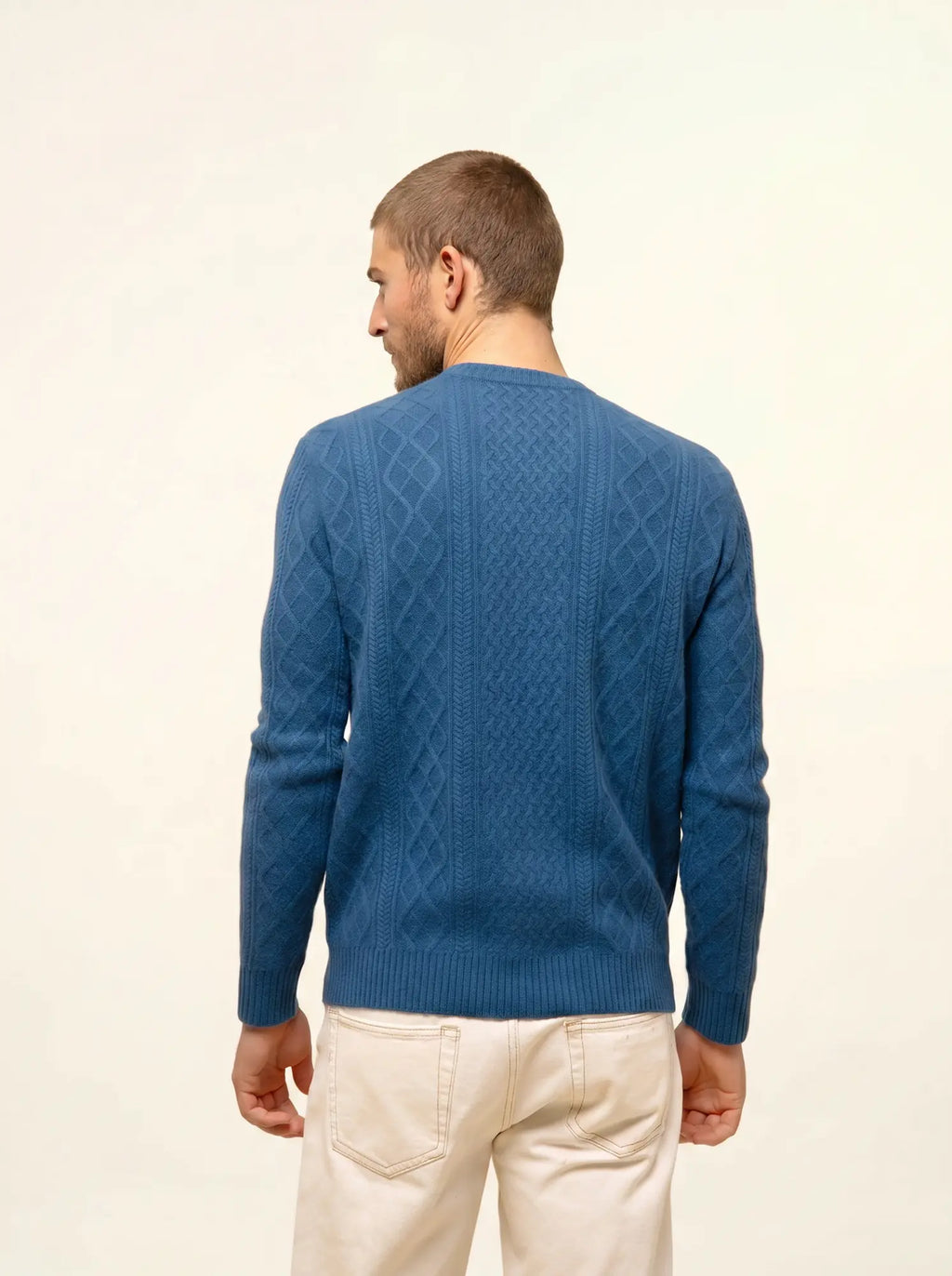 THURID Pullover Rundhalsausschnitt 4-fädig Pfauenblau