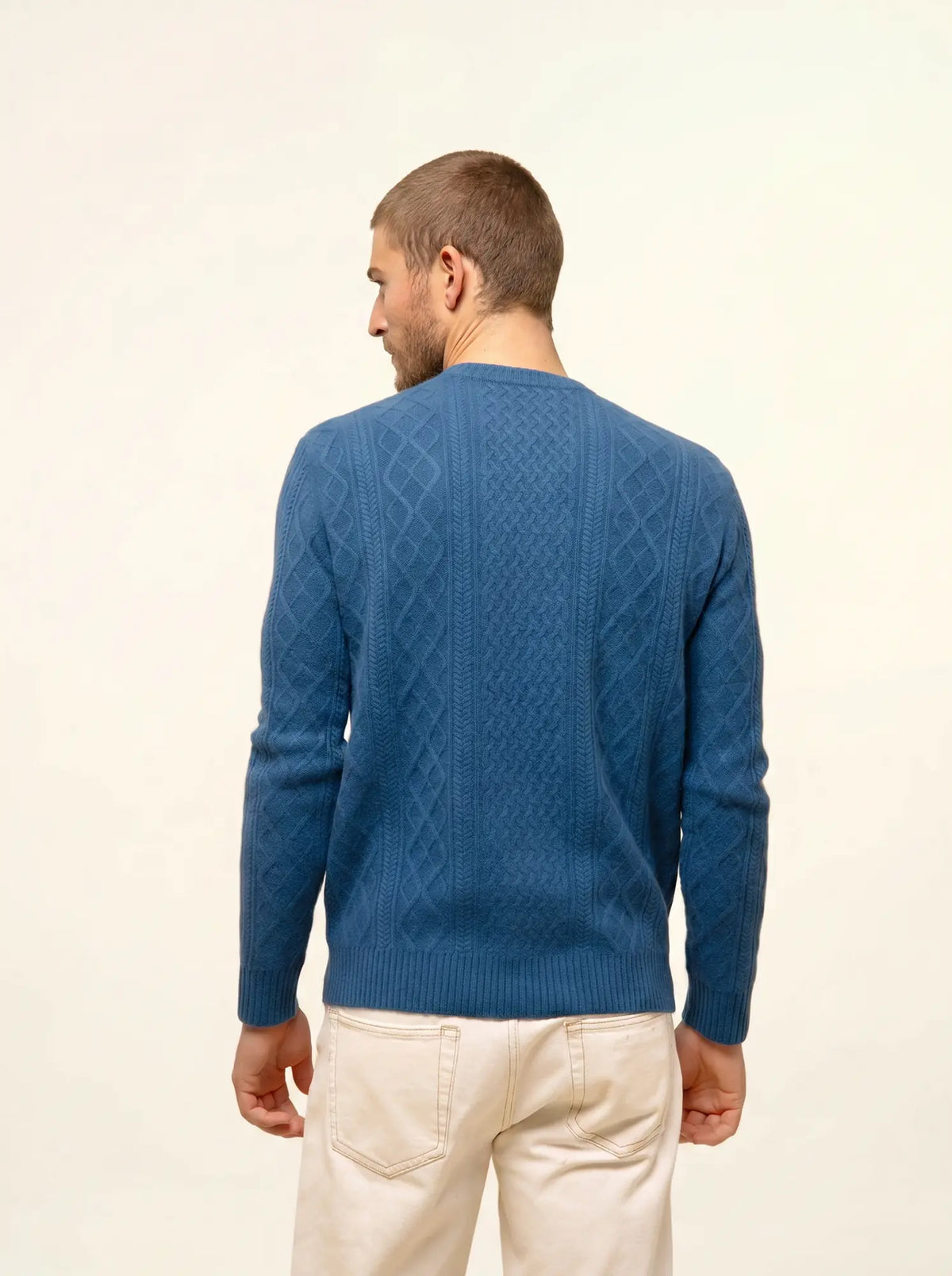 THURID Pullover Rundhalsausschnitt 4-fädig Pfauenblau