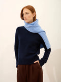 SIGRUN Pullover Rundhalsausschnitt 4-fädig Marineblau