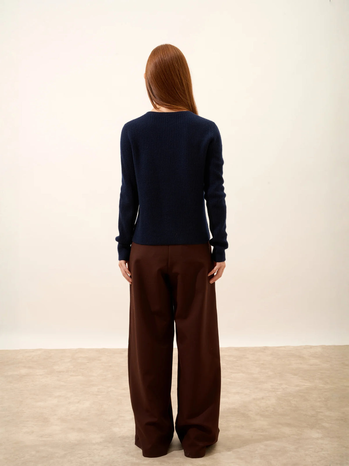 SIGRUN Pullover Rundhalsausschnitt 4-fädig Marineblau