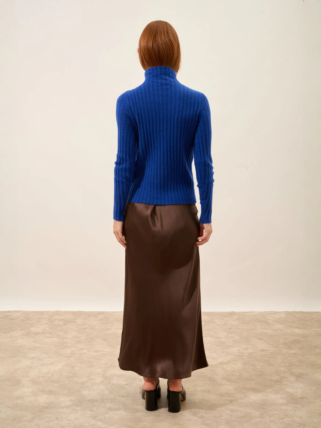 SUNNEVA Pullover Stehkragen 4-fädig Ultramarin