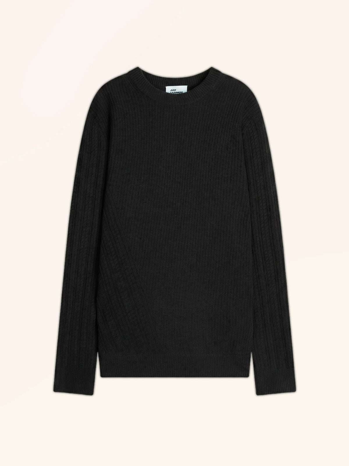 LUKKA Pull Col Rond 4 Fils Noir