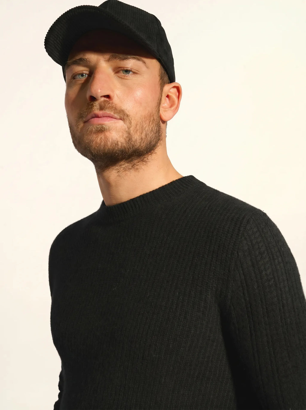 LUKKA Sweater Crew Neck 4 Ply Black