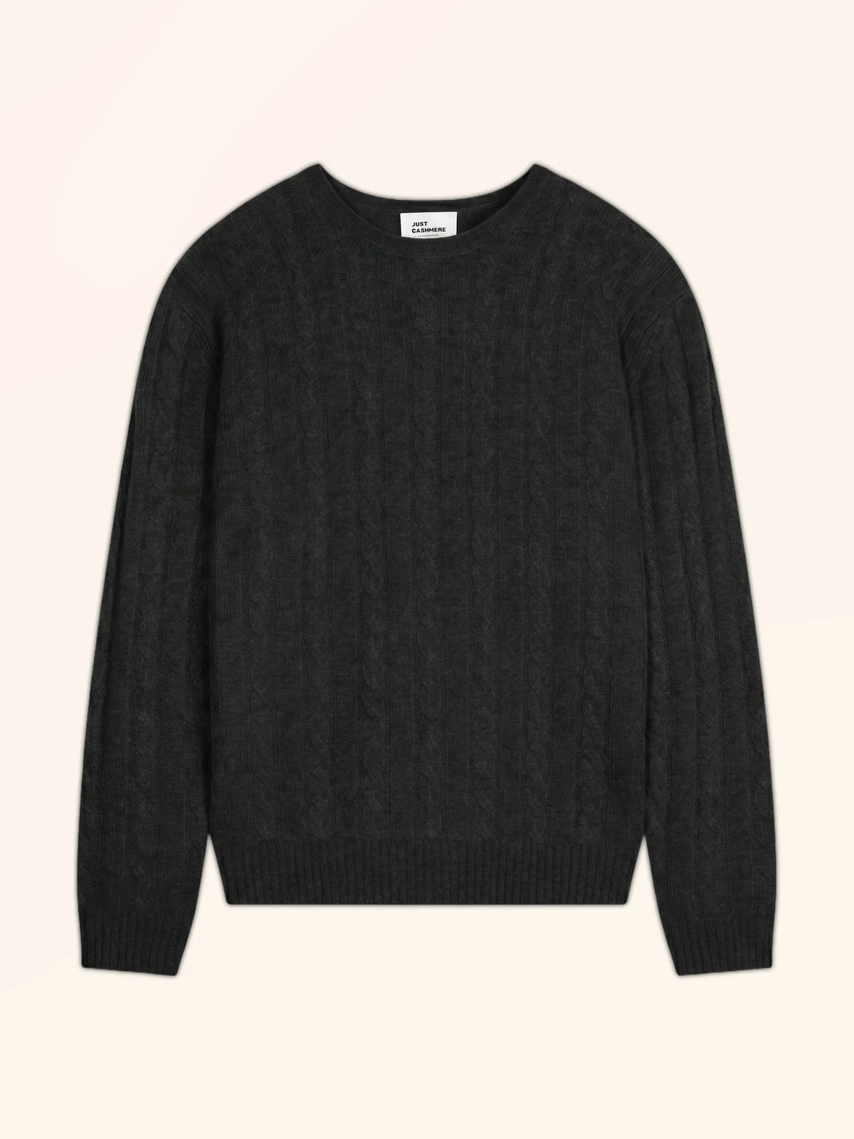 DARRI Pull Col Rond 4 Fils Noir