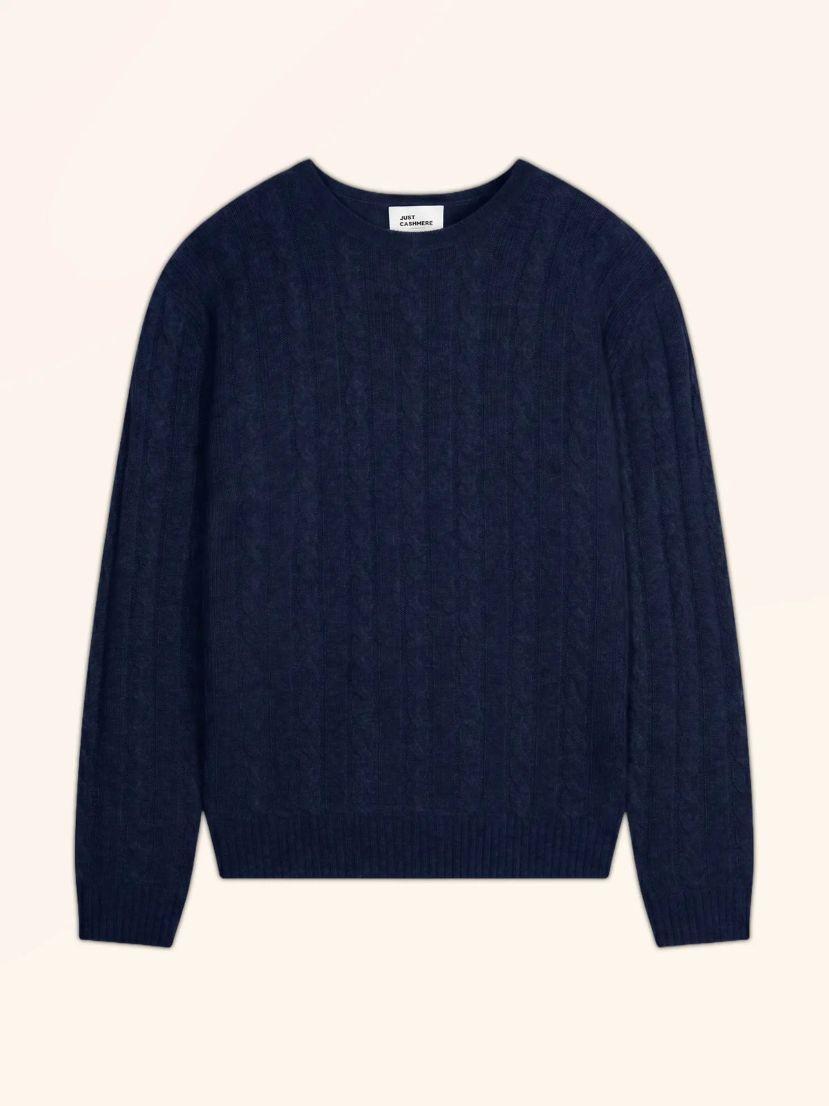DARRI Pull Col Rond 4 Fils Bleu Marine