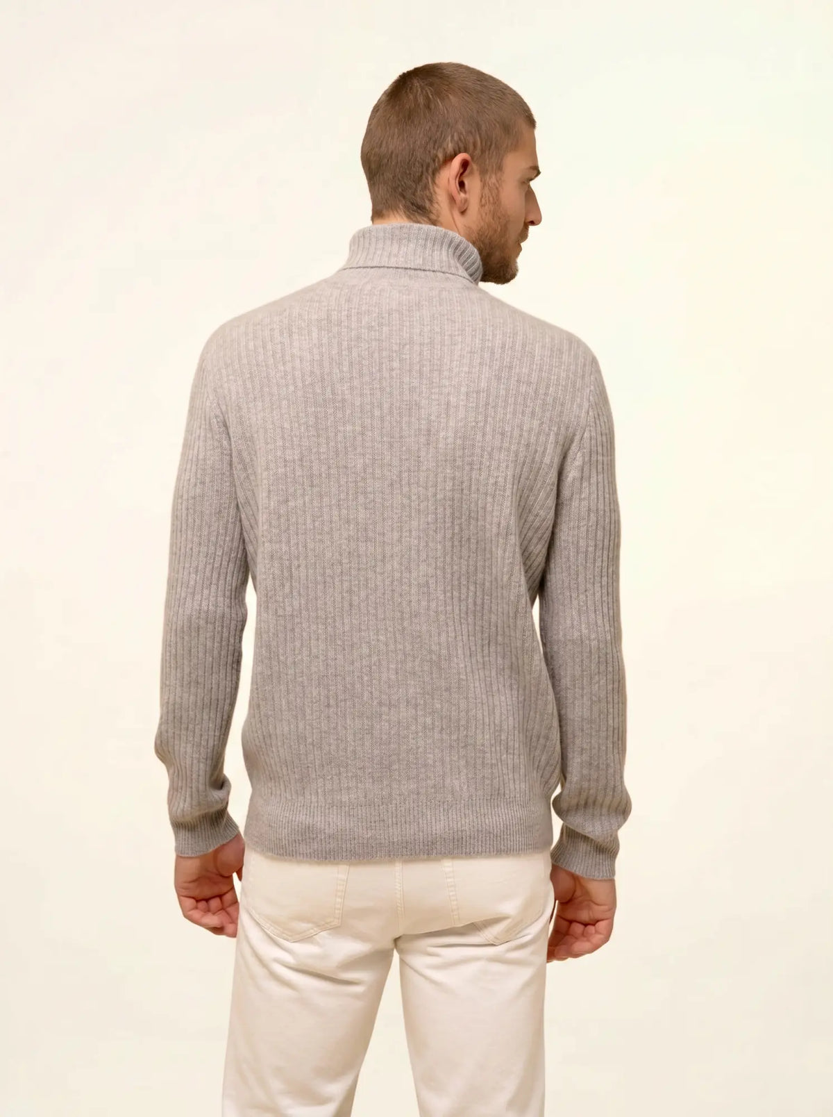 NOI Pull Col Roulé 4 Fils Nuage Chiné