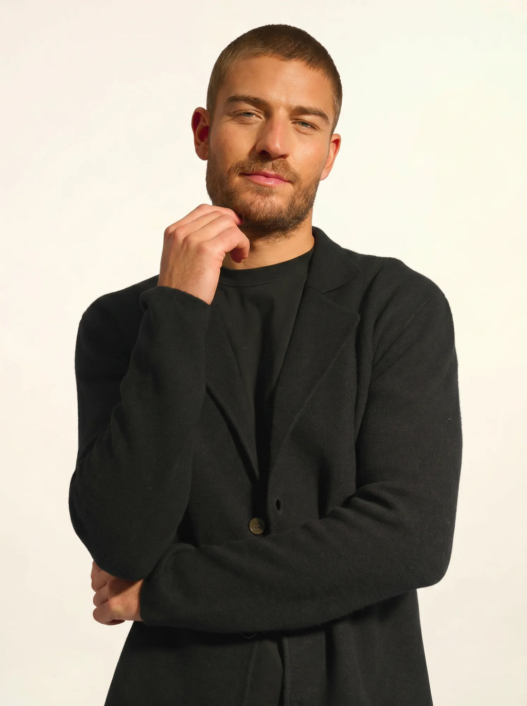 ALVAR Veste Boutonnée Col Tailleur Noir
