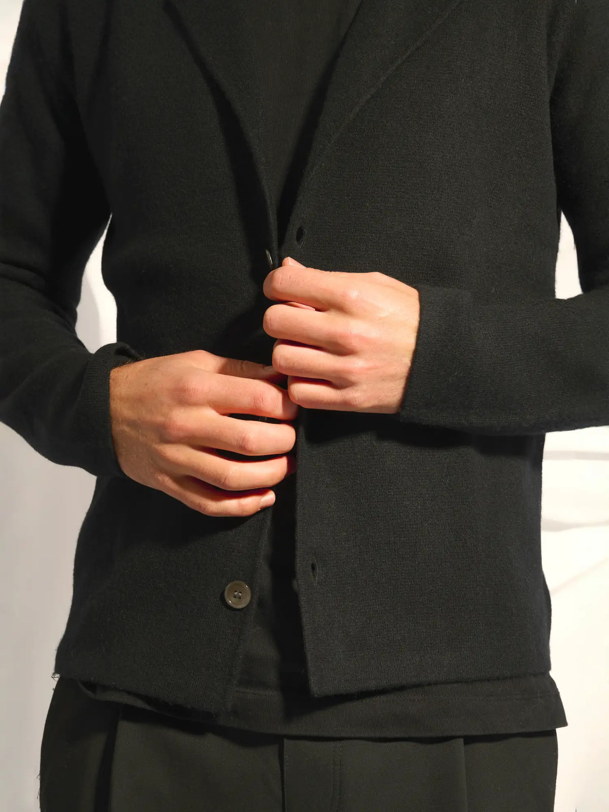 ALVAR Veste Boutonnée Col Tailleur Noir