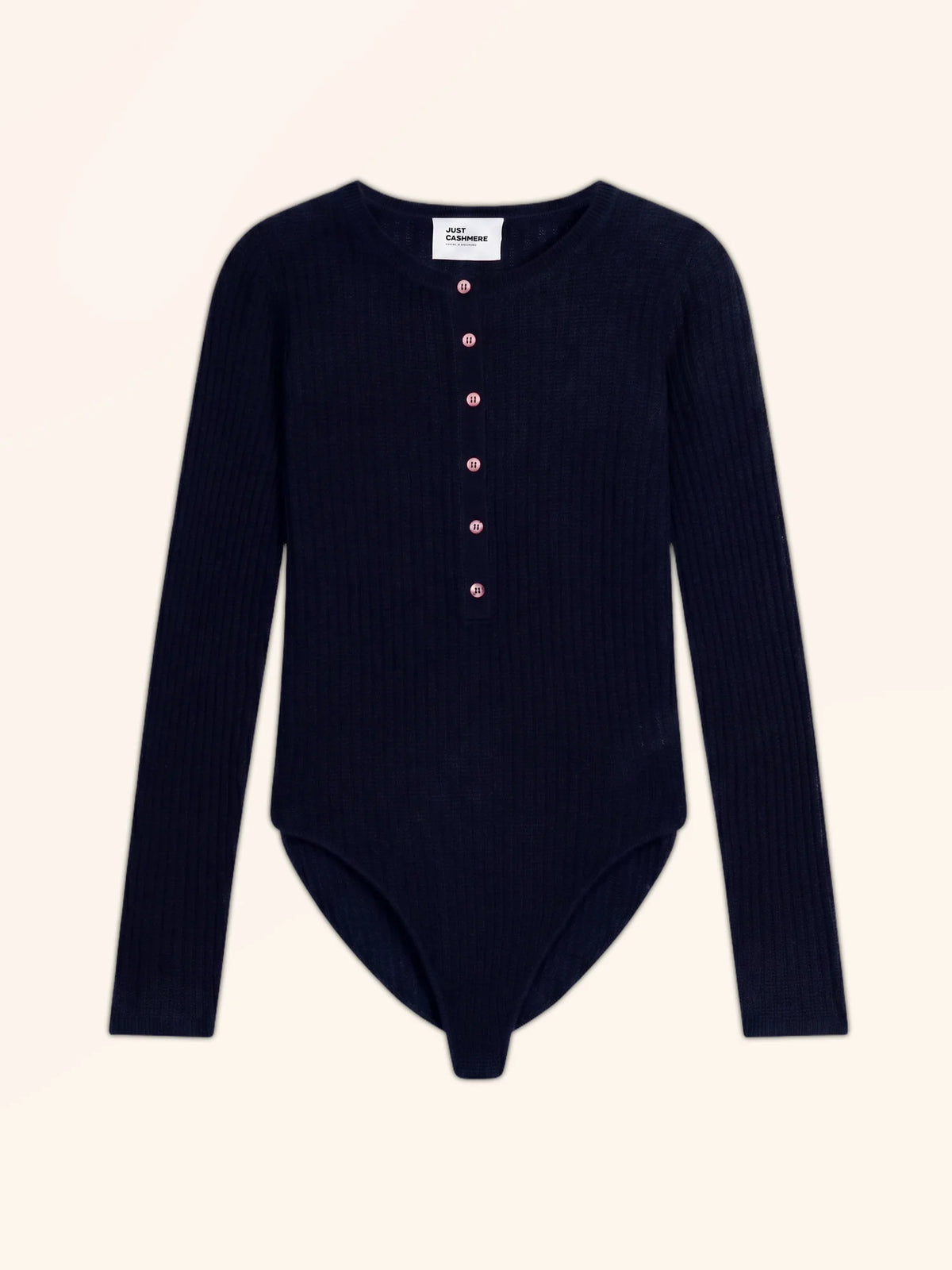FUNI Body Boutonné Col Rond Bleu Marine