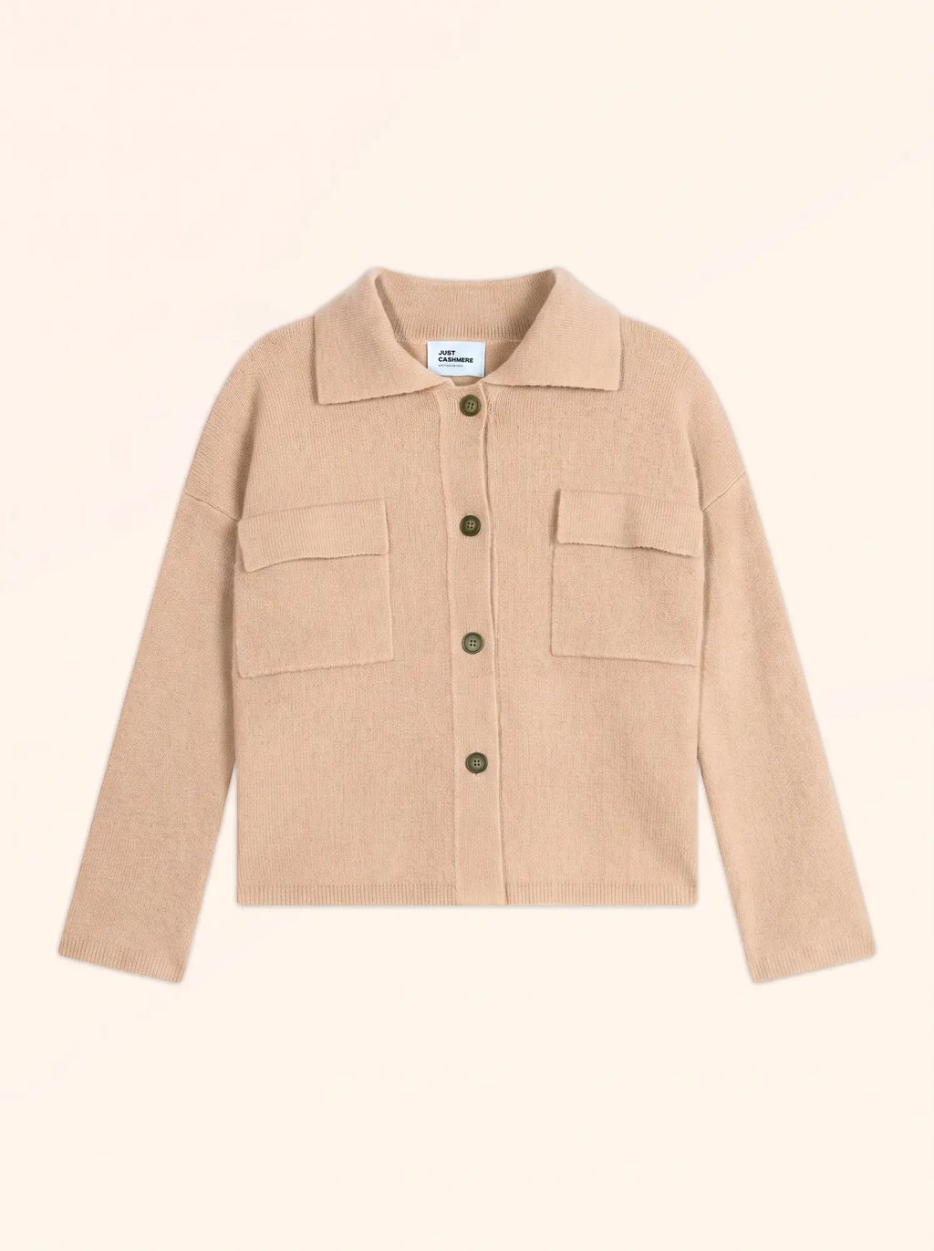 HEKLA Veste Boutonnée Col Chemise Sable