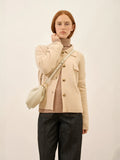 HEKLA Veste Boutonnée Col Chemise Sable